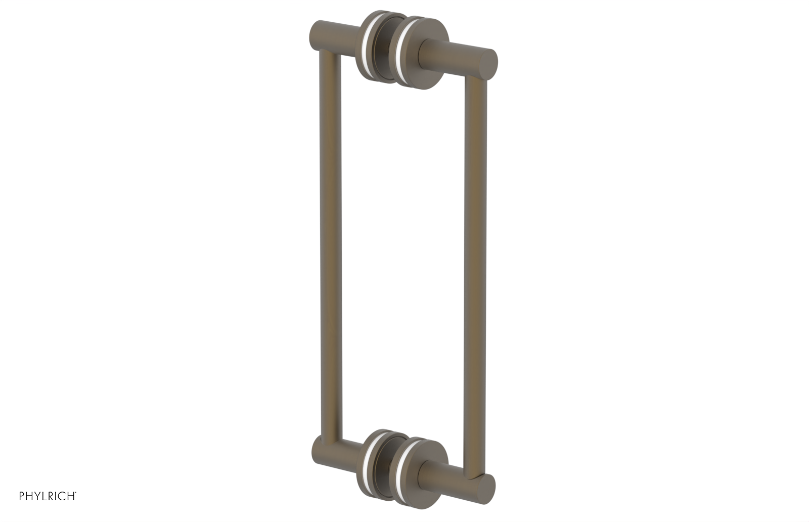 JOLIE - 12" Double Sided Shower Pull with "White" Accents 222-93-12