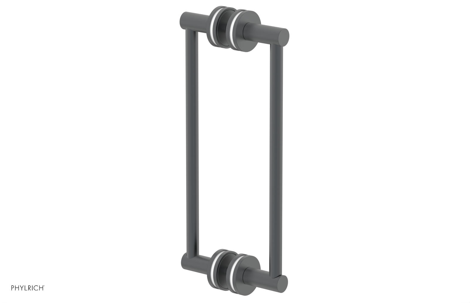 JOLIE - 12" Double Sided Shower Pull with "White" Accents 222-93-12