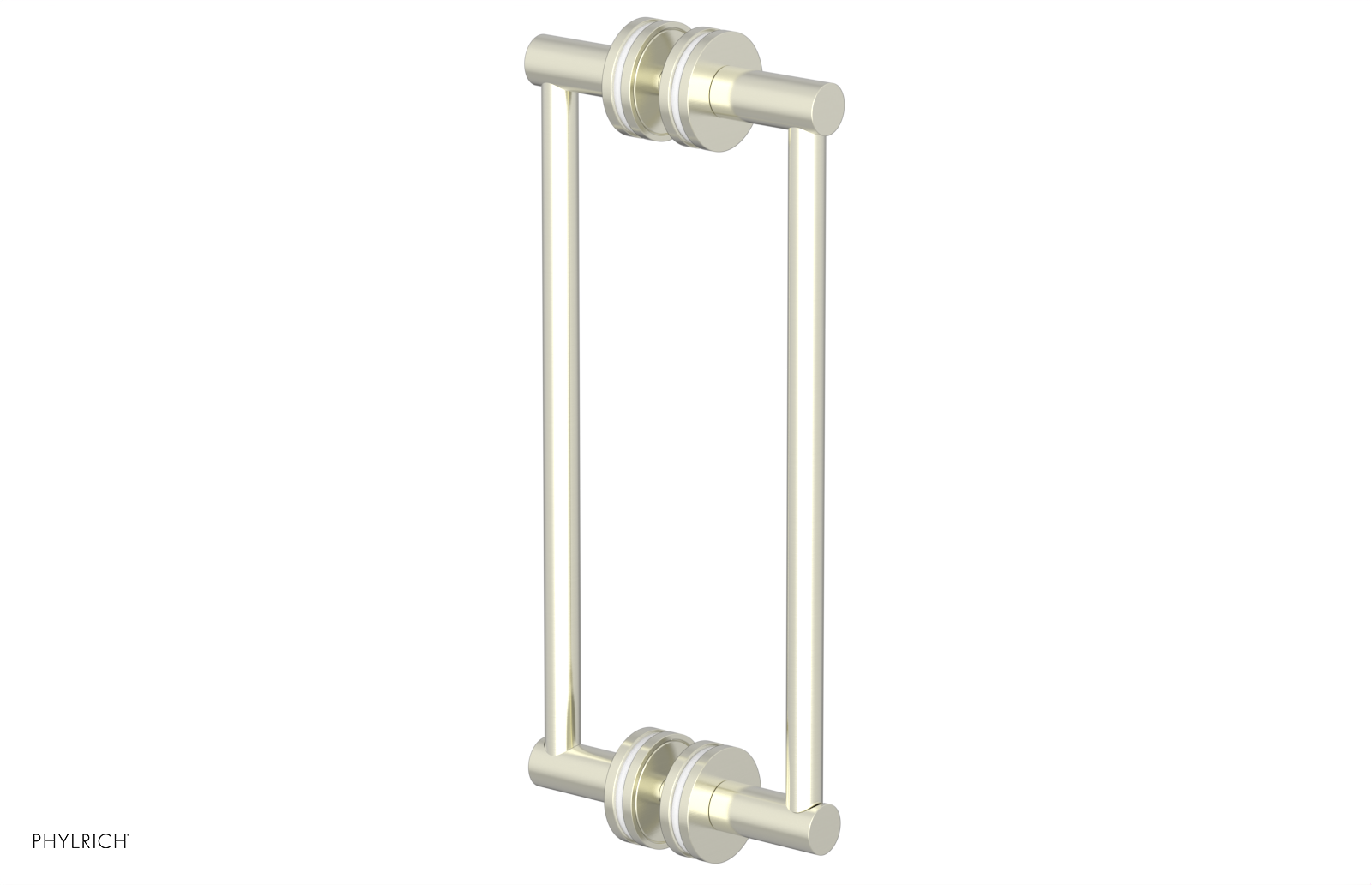 JOLIE - 12" Double Sided Shower Pull with "White" Accents 222-93-12