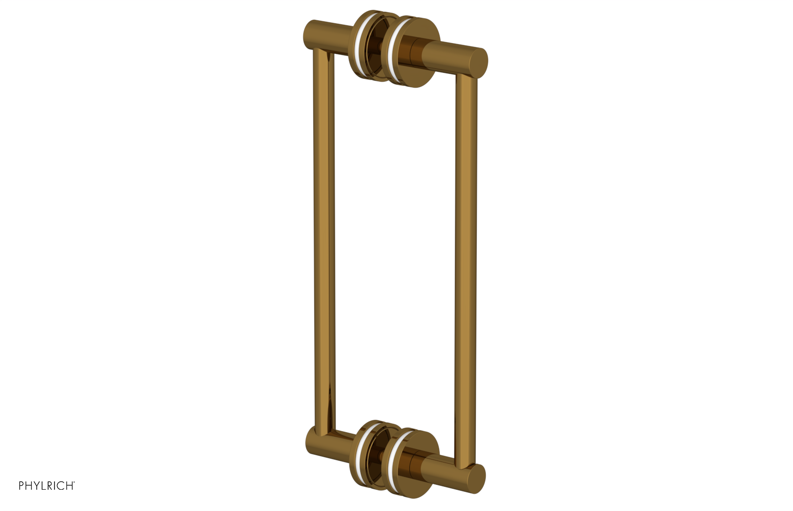 JOLIE - 12" Double Sided Shower Pull with "White" Accents 222-93-12