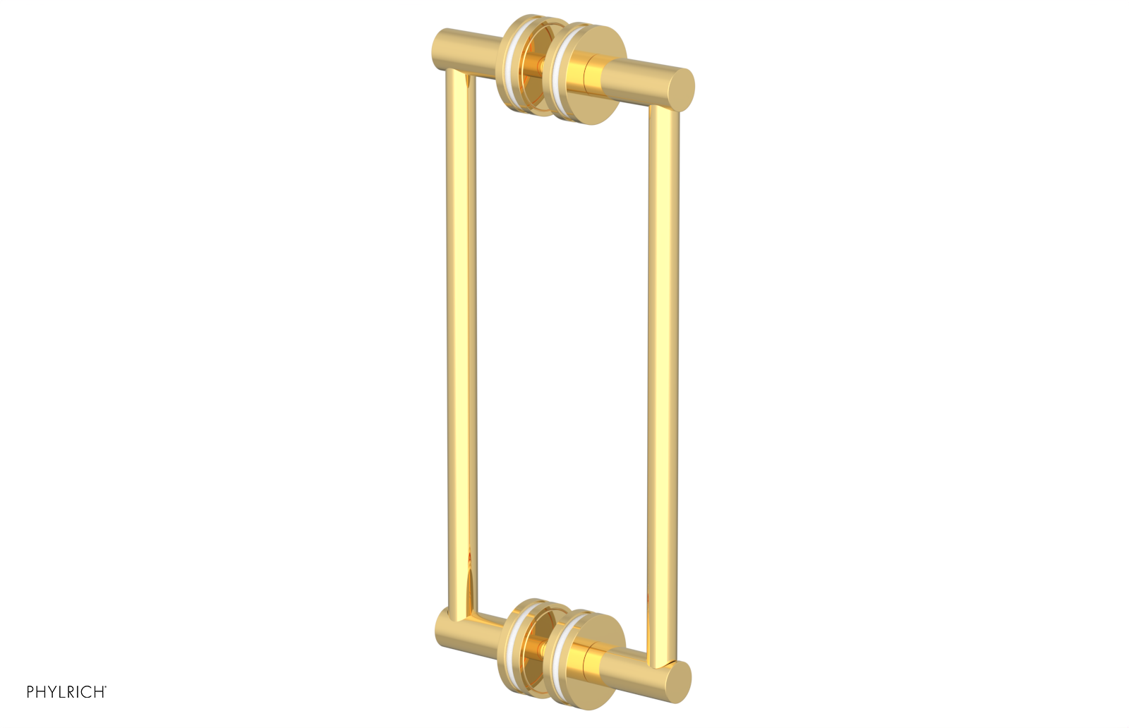 JOLIE - 12" Double Sided Shower Pull with "White" Accents 222-93-12