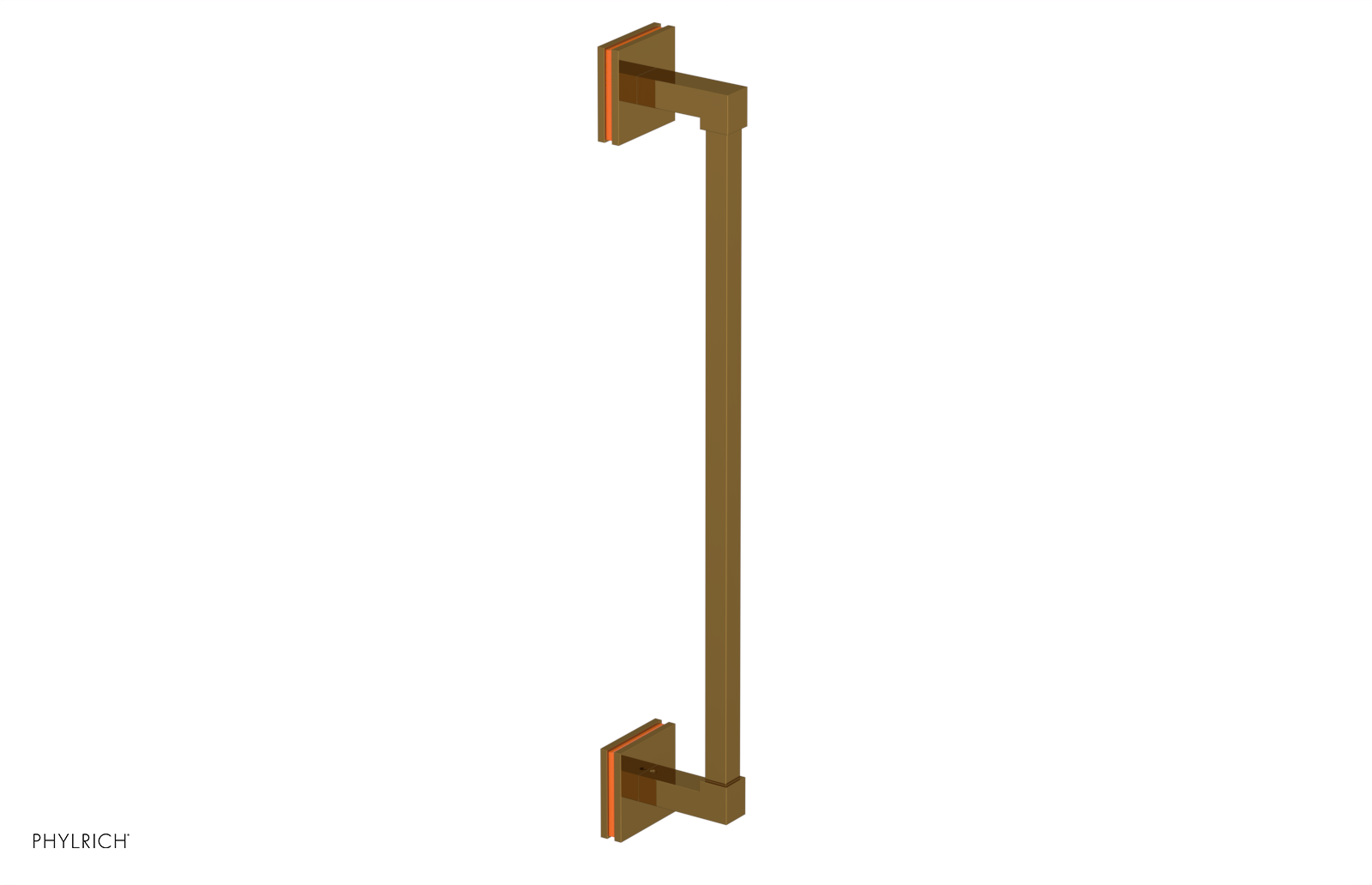 JOLIE - 18" Towel Bar with "Orange" Accents 222S-70