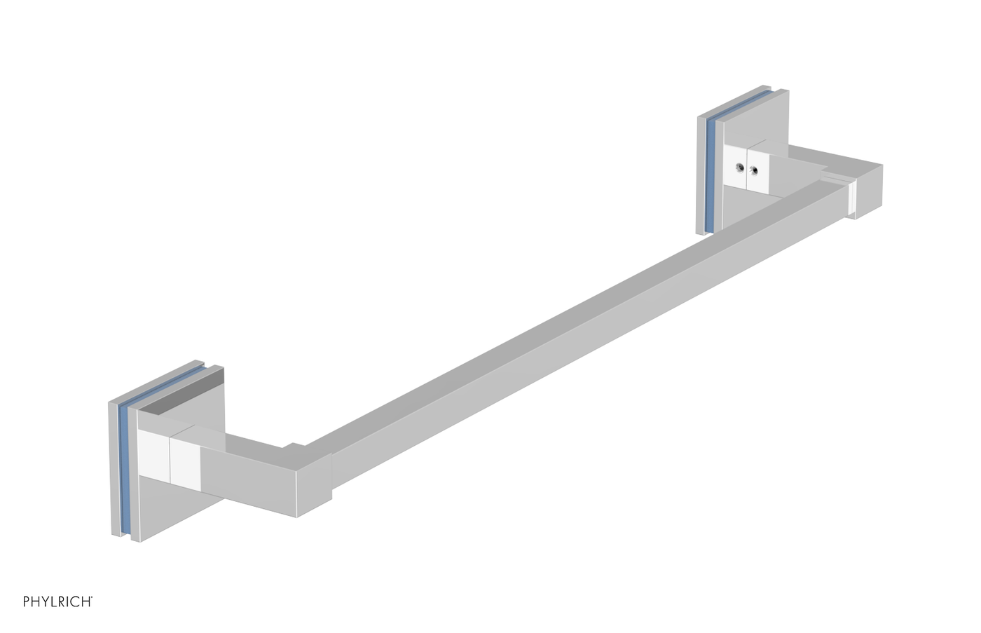 JOLIE - 18" Towel Bar with "Light Blue" Accents 222S-70