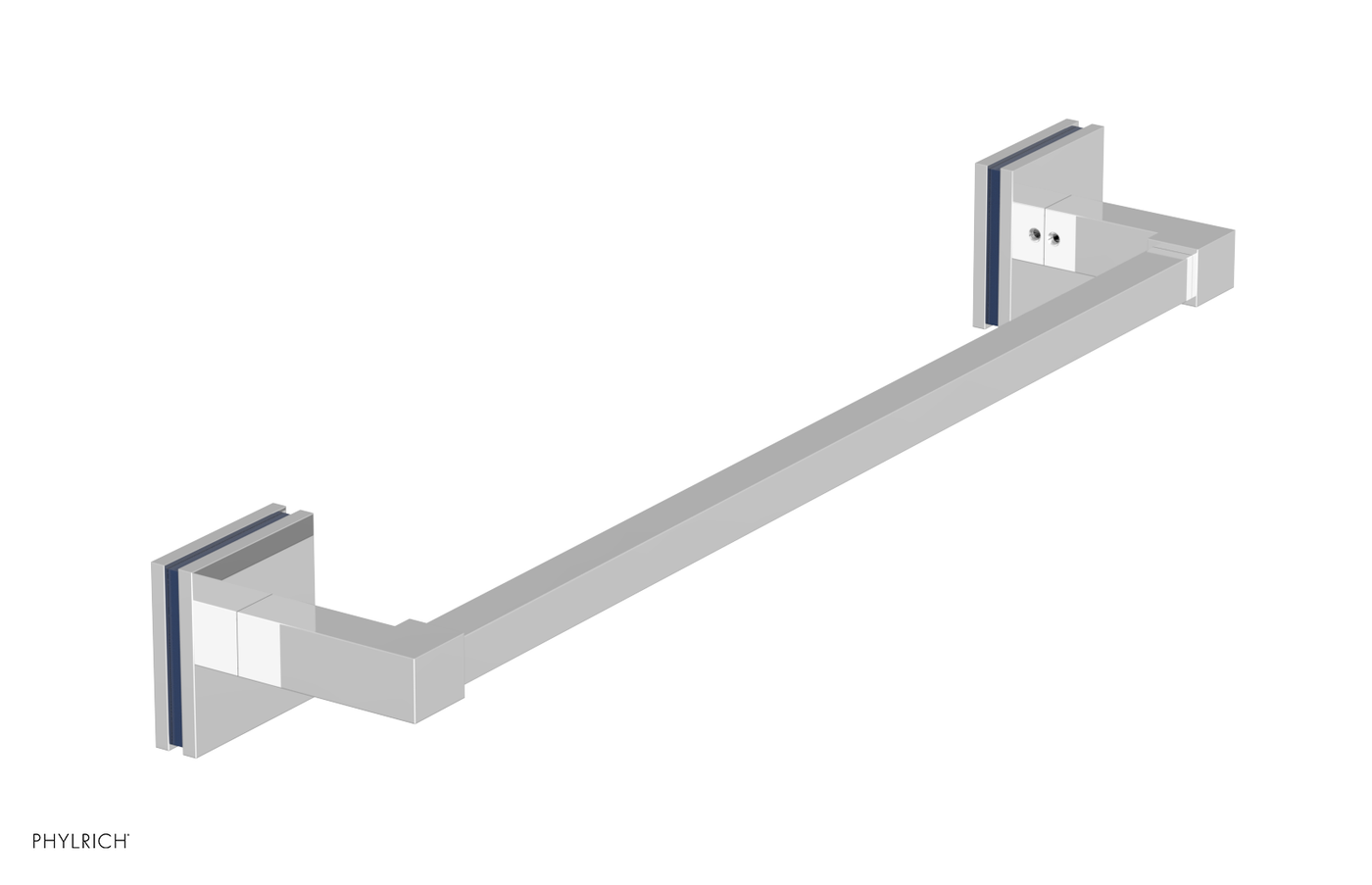 JOLIE - 18" Towel Bar with "Navy Blue" Accents 222S-70