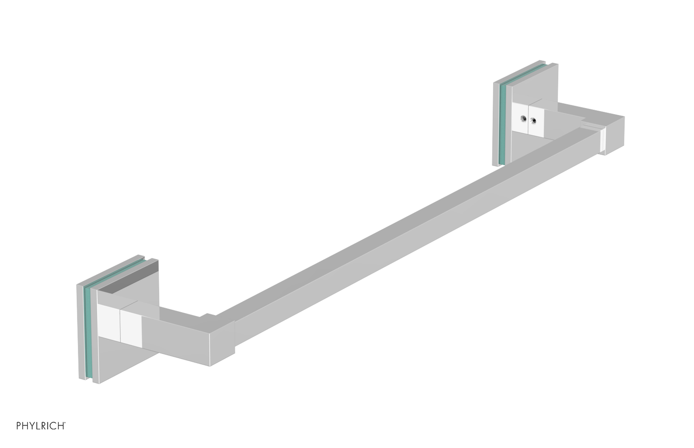 JOLIE - 18" Towel Bar with "Turqoise" Accents 222S-70