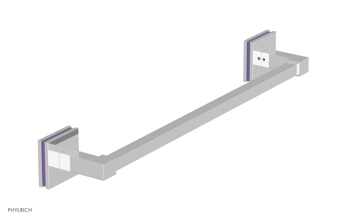 JOLIE - 18" Towel Bar with "Purple" Accents 222S-70
