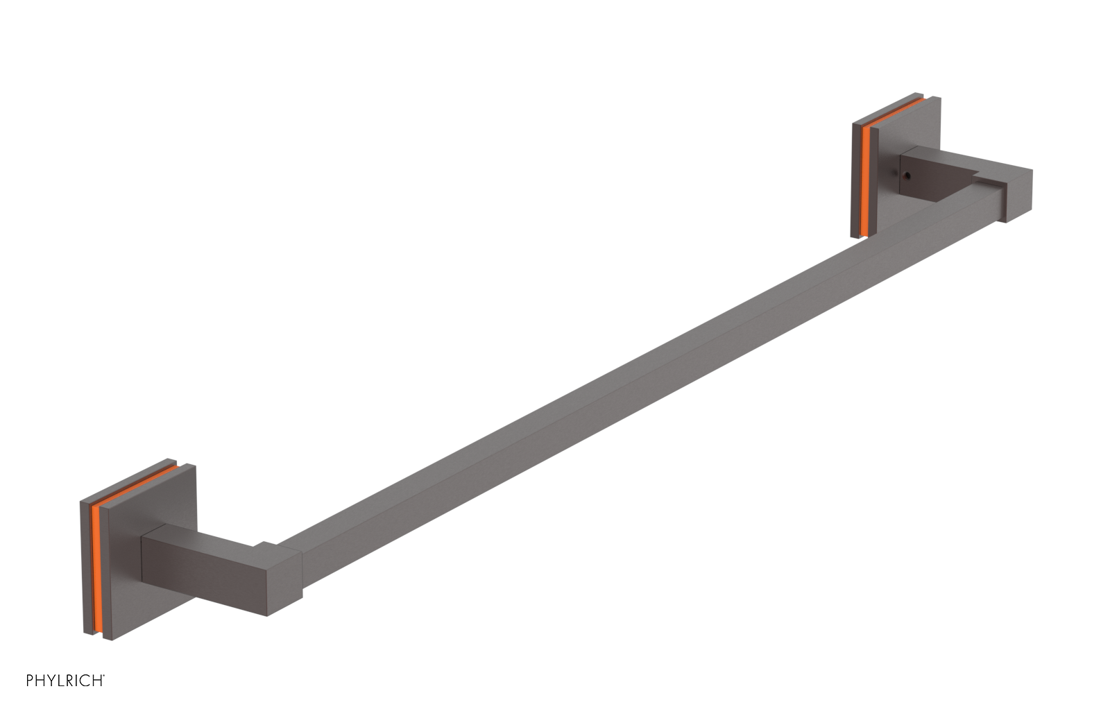 JOLIE - 24" Towel Bar with "Orange" Accents 222S-71