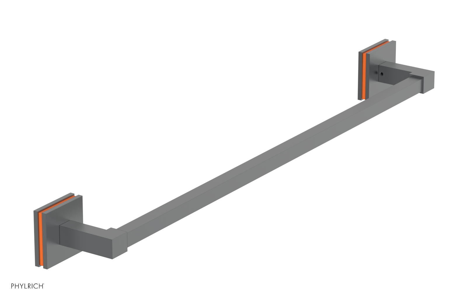 JOLIE - 24" Towel Bar with "Orange" Accents 222S-71