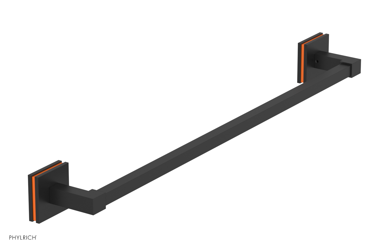 JOLIE - 24" Towel Bar with "Orange" Accents 222S-71