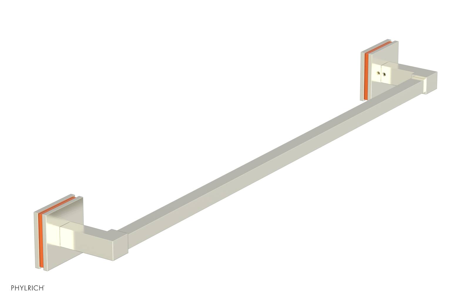 JOLIE - 24" Towel Bar with "Orange" Accents 222S-71