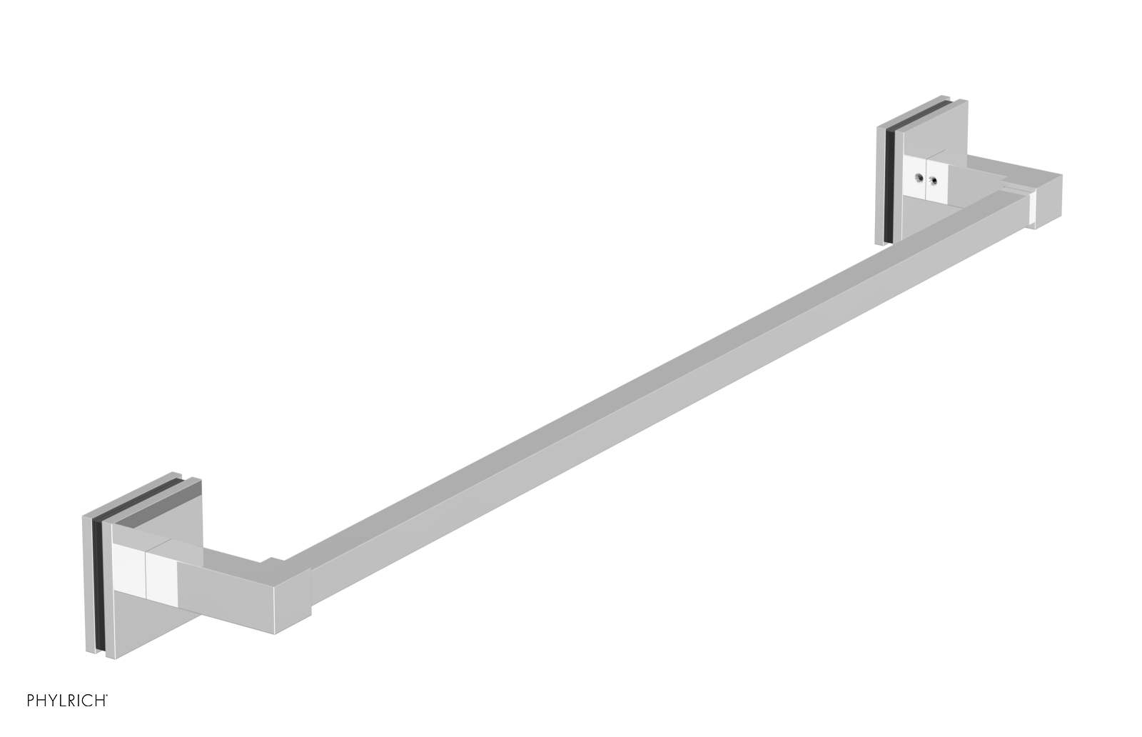 JOLIE - 24" Towel Bar with "Black" Accents 222S-71