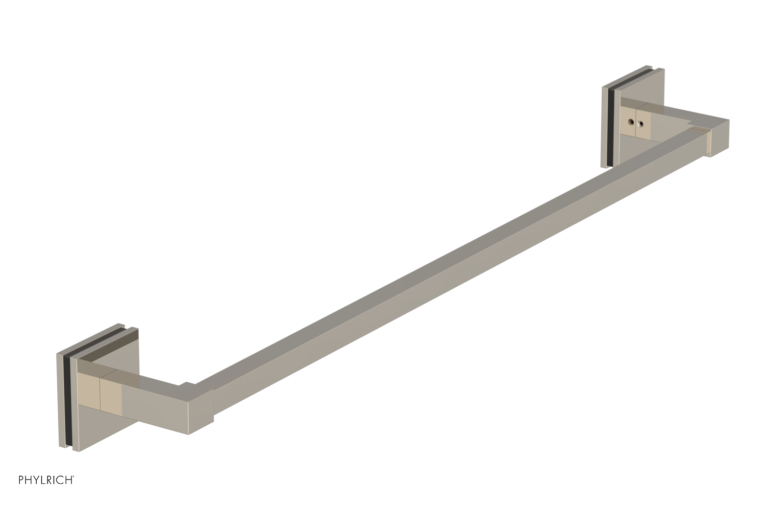 JOLIE - 24" Towel Bar with "Black" Accents 222S-71