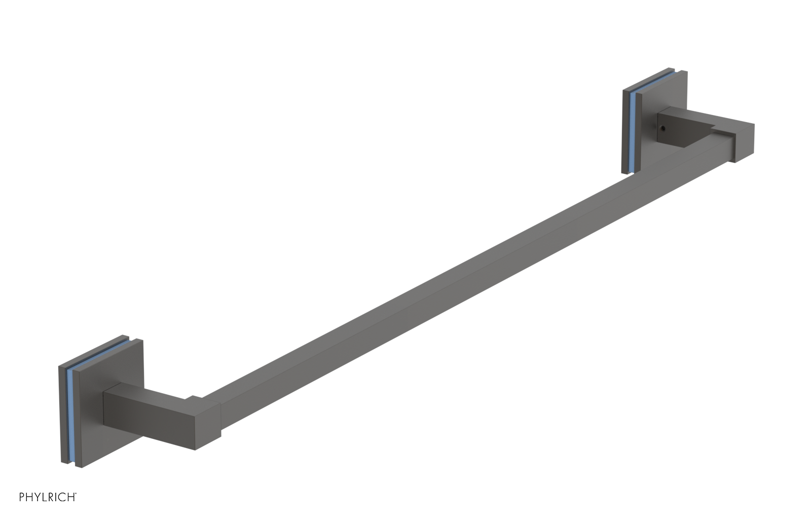 JOLIE - 24" Towel Bar with "Light Blue" Accents 222S-71