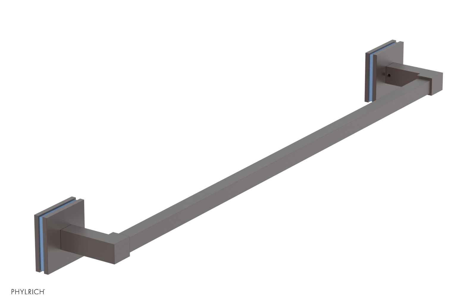 JOLIE - 24" Towel Bar with "Light Blue" Accents 222S-71