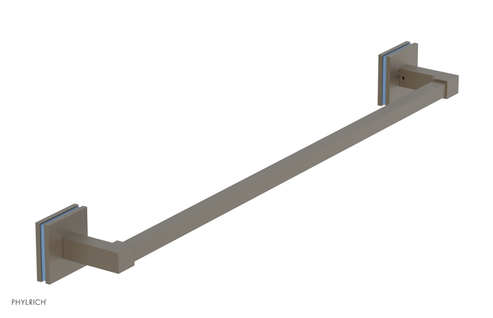 JOLIE - 24" Towel Bar with "Light Blue" Accents 222S-71