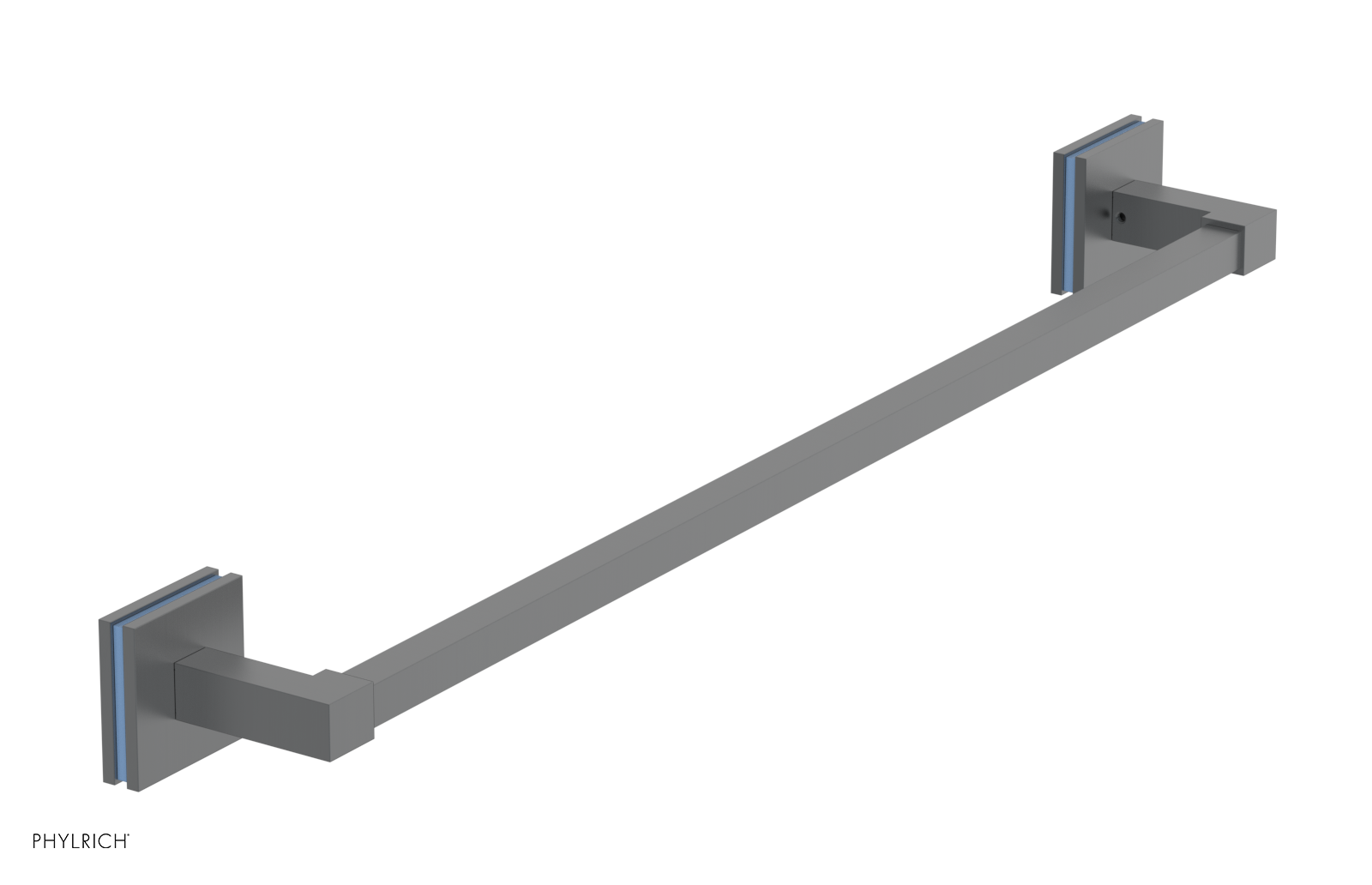 JOLIE - 24" Towel Bar with "Light Blue" Accents 222S-71