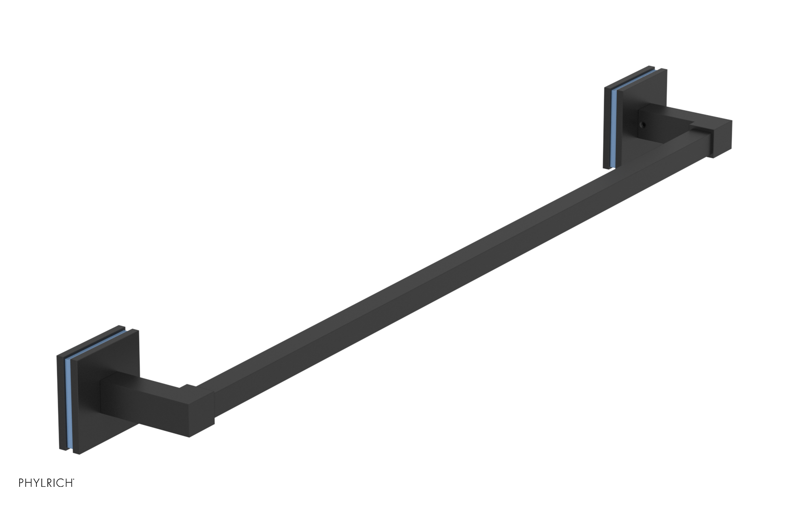 JOLIE - 24" Towel Bar with "Light Blue" Accents 222S-71