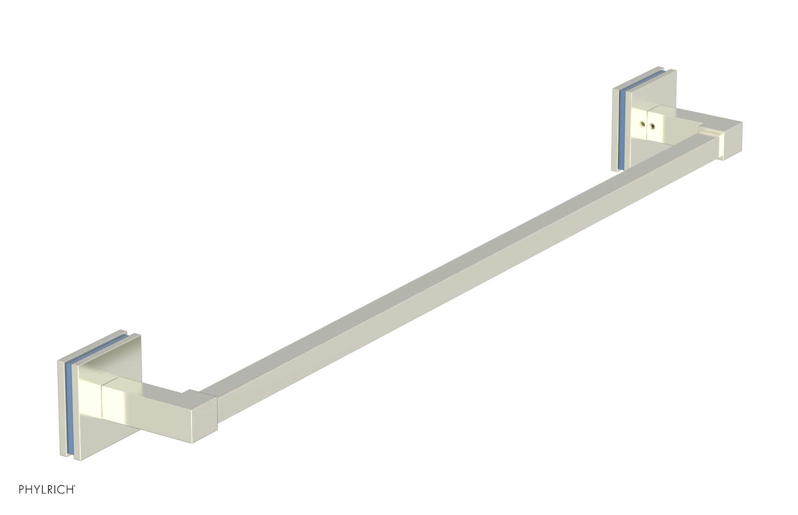 JOLIE - 24" Towel Bar with "Light Blue" Accents 222S-71