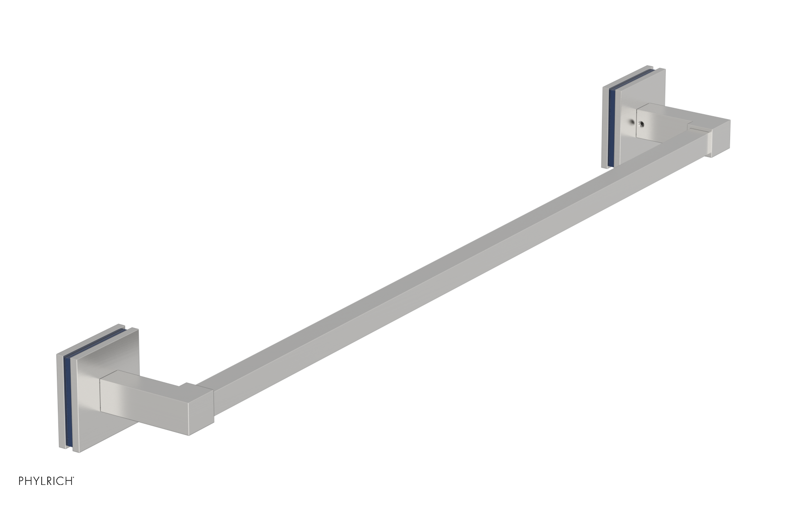 JOLIE - 24" Towel Bar with "Navy Blue" Accents 222S-71