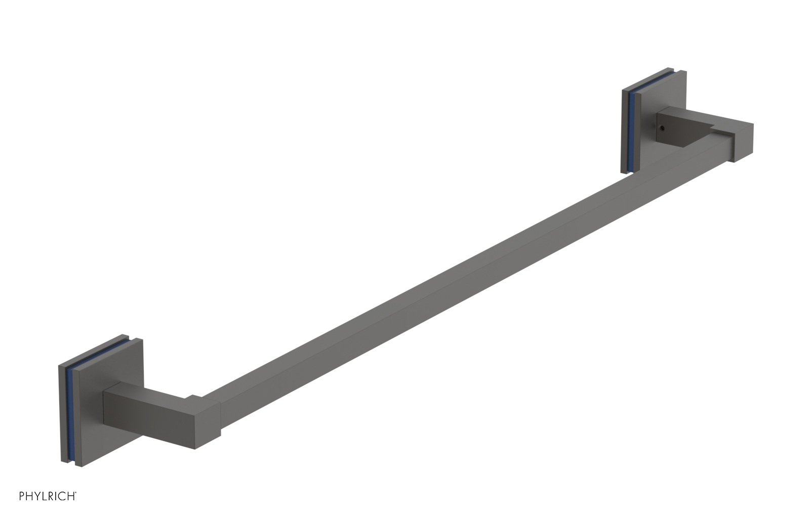 JOLIE - 24" Towel Bar with "Navy Blue" Accents 222S-71