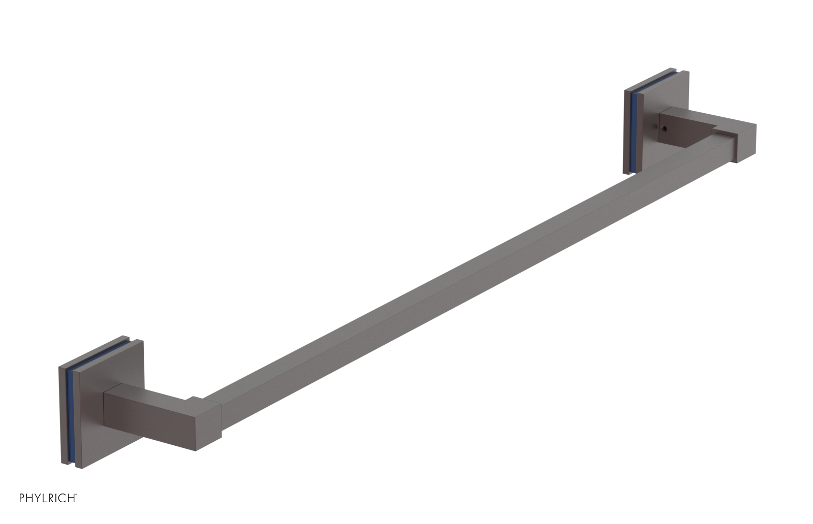 JOLIE - 24" Towel Bar with "Navy Blue" Accents 222S-71