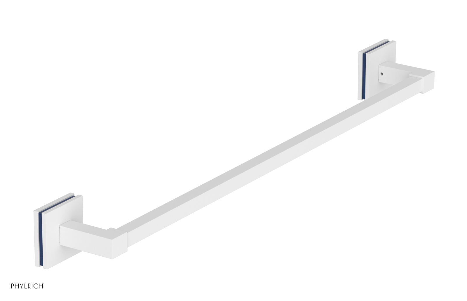 JOLIE - 24" Towel Bar with "Navy Blue" Accents 222S-71