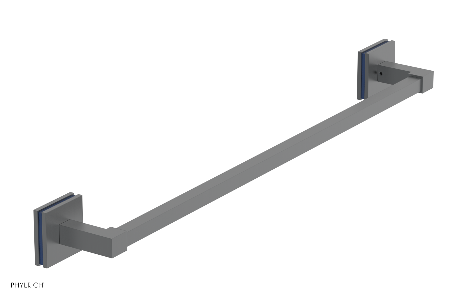 JOLIE - 24" Towel Bar with "Navy Blue" Accents 222S-71
