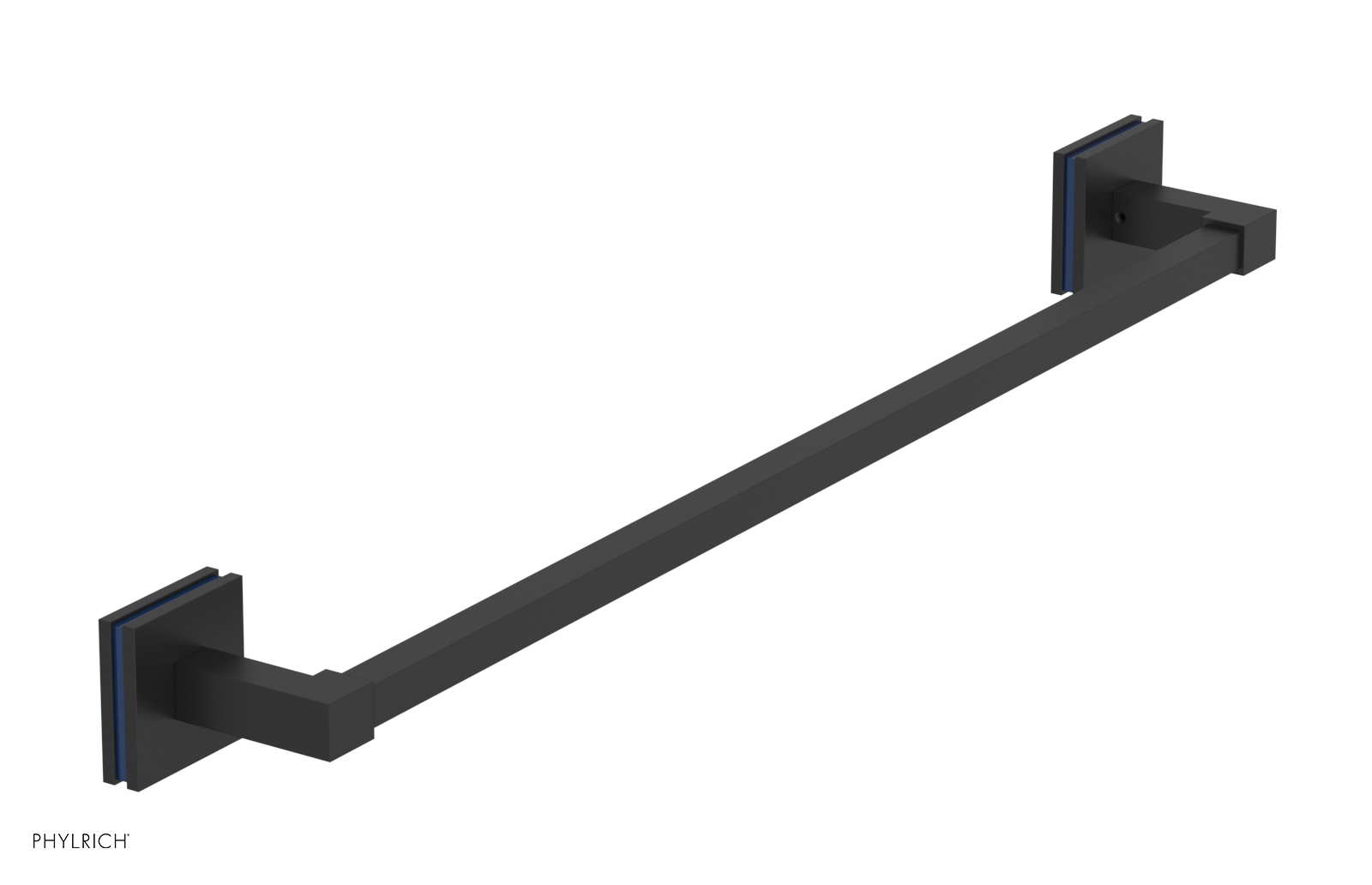 JOLIE - 24" Towel Bar with "Navy Blue" Accents 222S-71