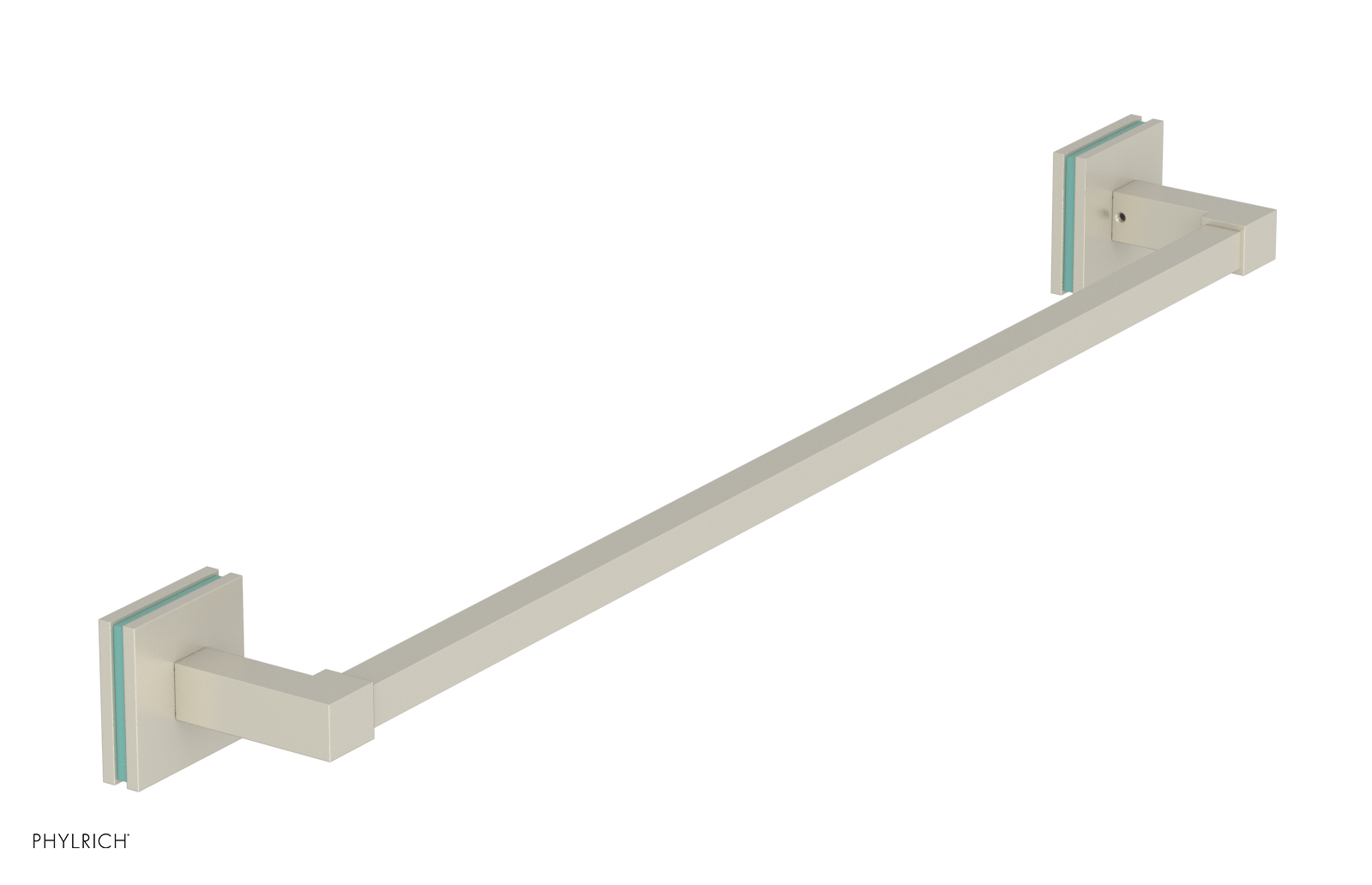 JOLIE - 24" Towel Bar with "Turqoise" Accents 222S-71