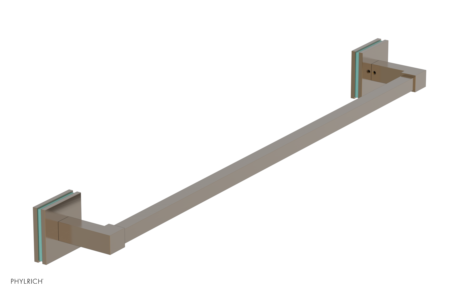 JOLIE - 24" Towel Bar with "Turqoise" Accents 222S-71
