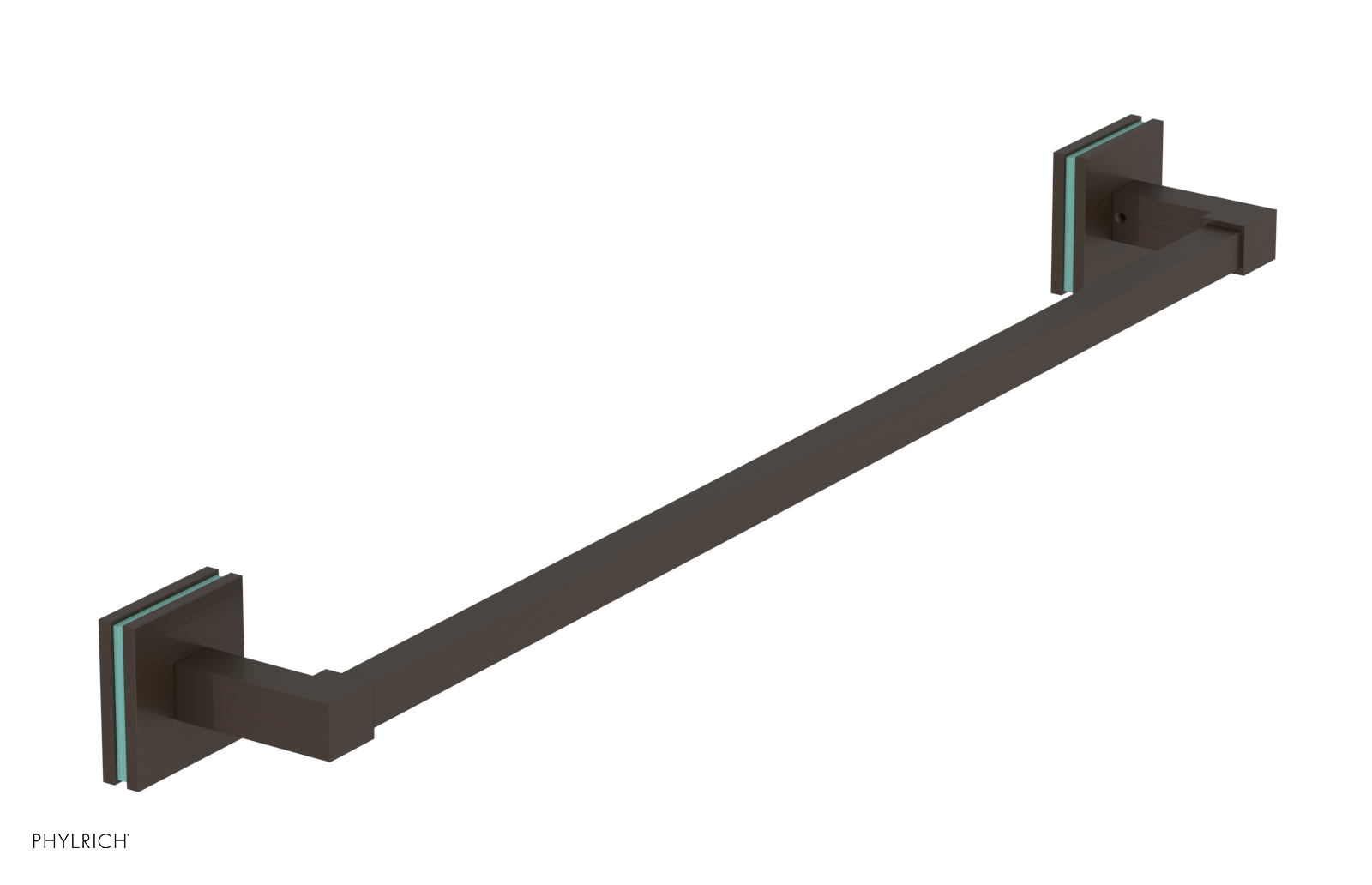 JOLIE - 24" Towel Bar with "Turqoise" Accents 222S-71