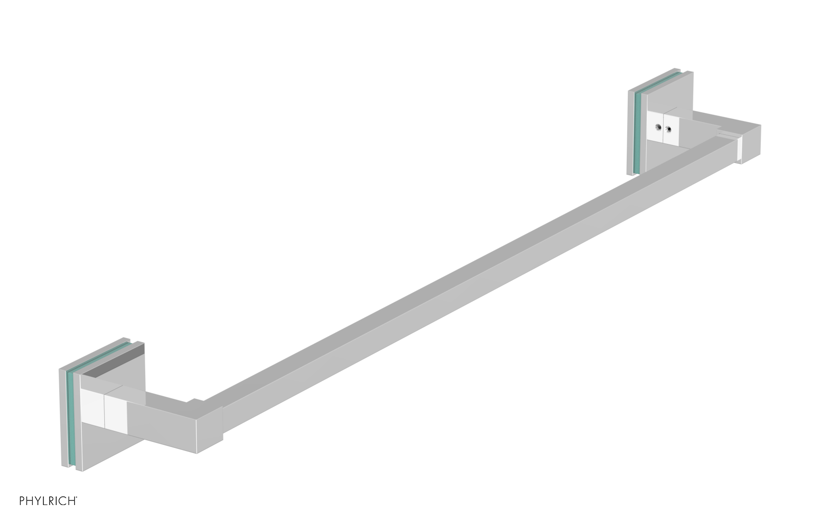 JOLIE - 24" Towel Bar with "Turqoise" Accents 222S-71
