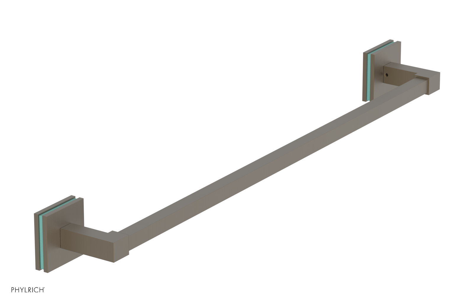 JOLIE - 24" Towel Bar with "Turqoise" Accents 222S-71