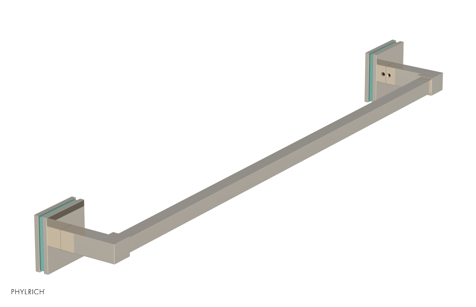 JOLIE - 24" Towel Bar with "Turqoise" Accents 222S-71