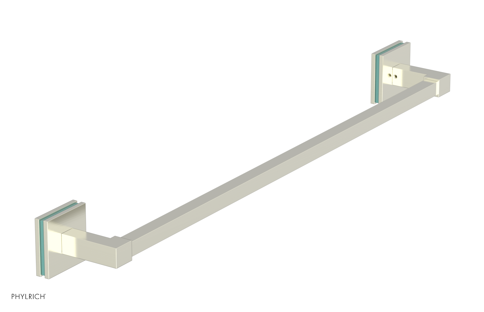 JOLIE - 24" Towel Bar with "Turqoise" Accents 222S-71