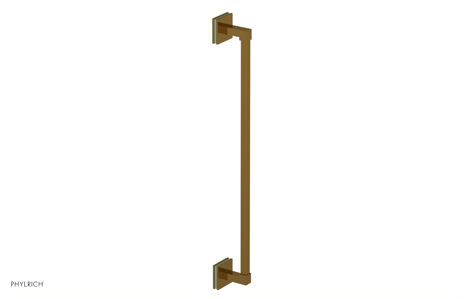 JOLIE - 24" Towel Bar with "Turqoise" Accents 222S-71