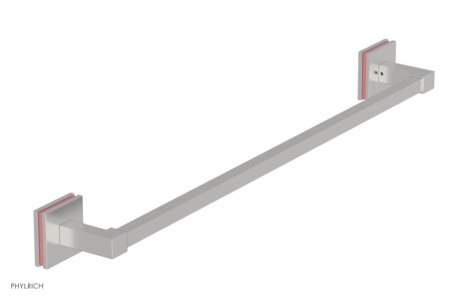 JOLIE - 24" Towel Bar with "Pink" Accents 222S-71