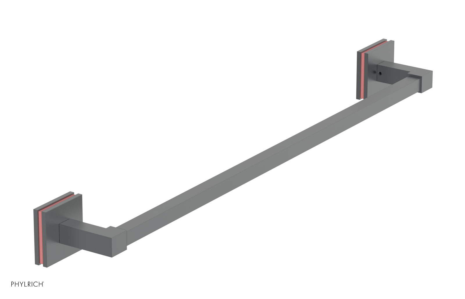 JOLIE - 24" Towel Bar with "Pink" Accents 222S-71