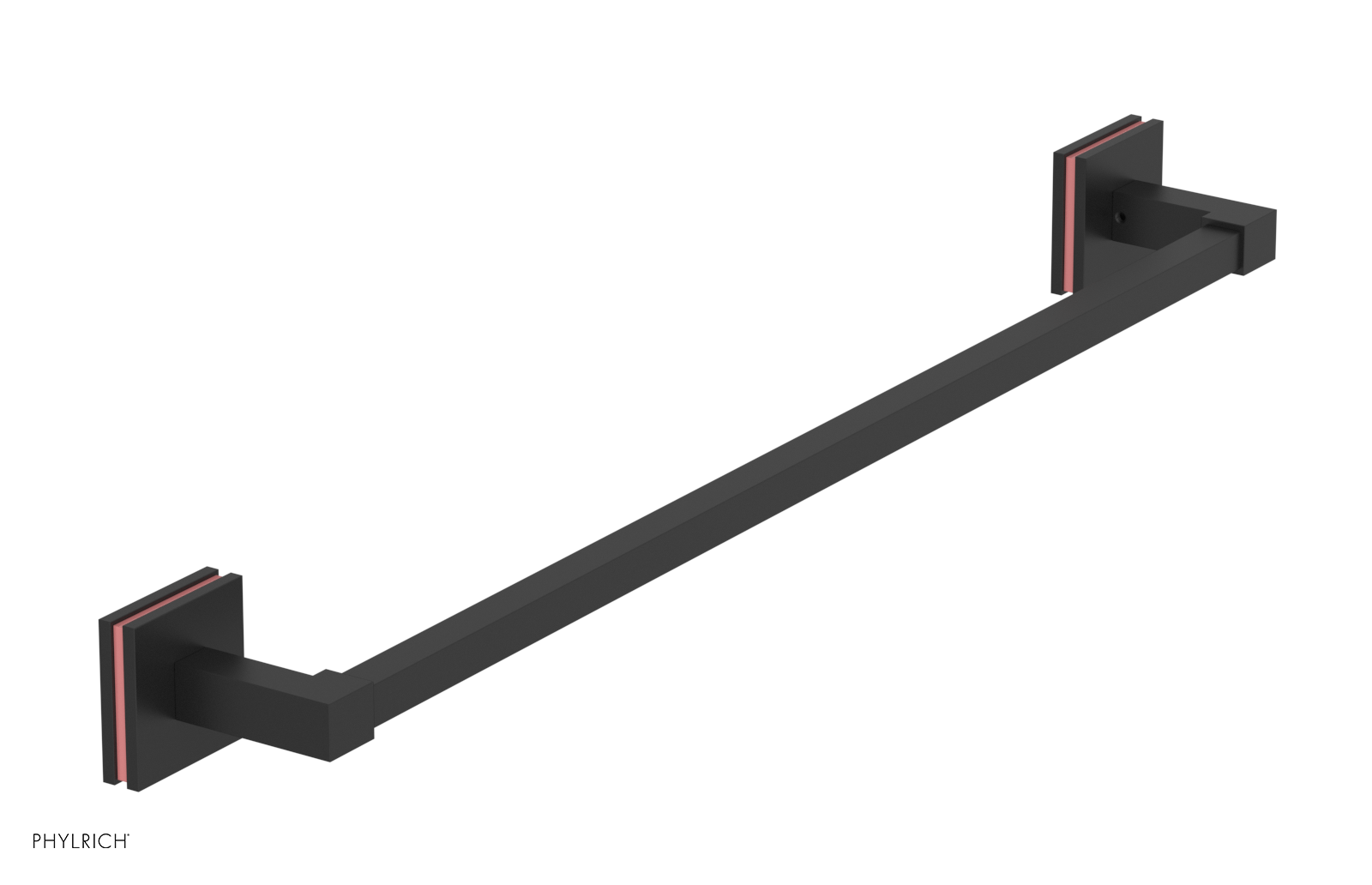 JOLIE - 24" Towel Bar with "Pink" Accents 222S-71