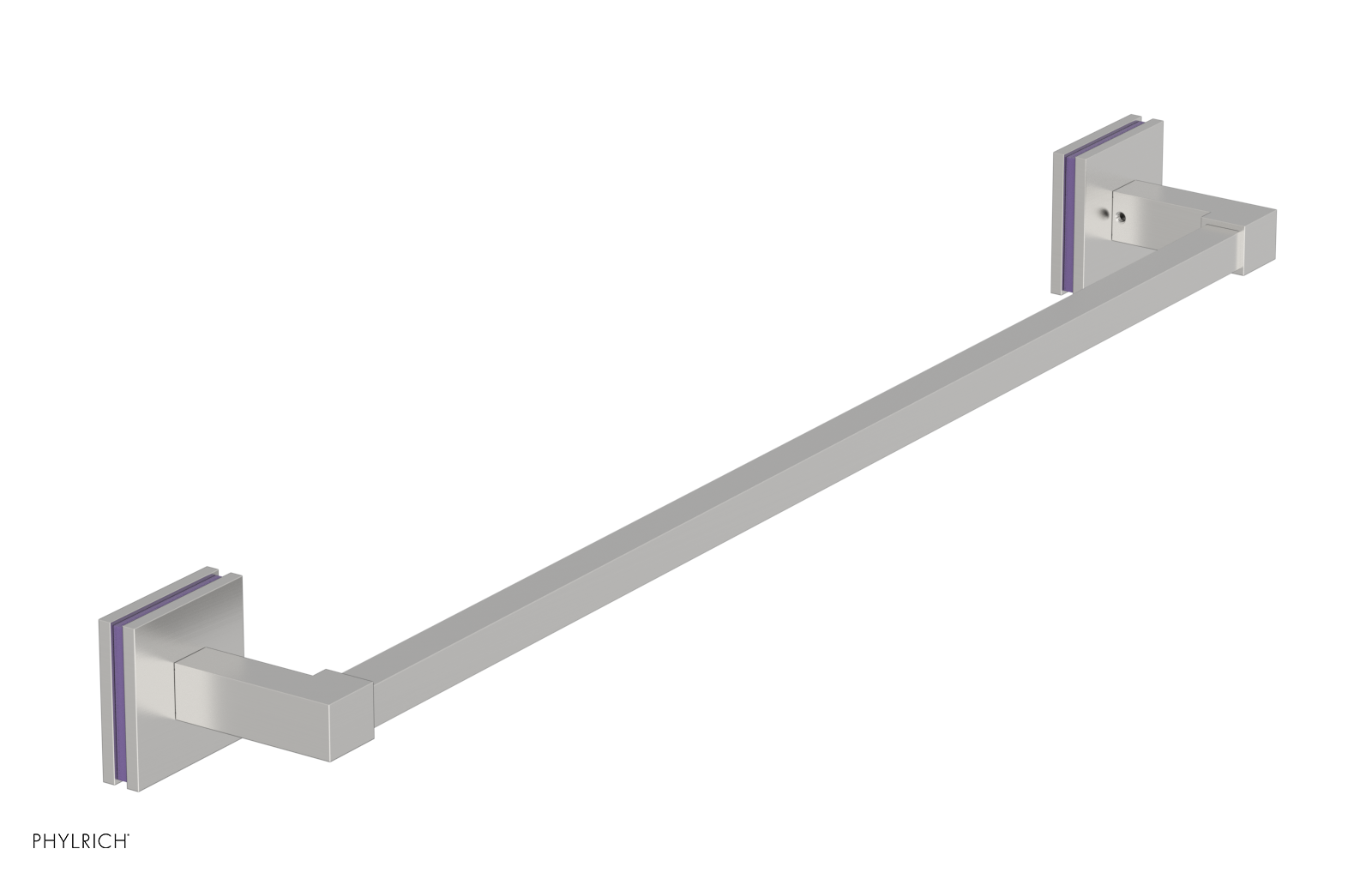 JOLIE - 24" Towel Bar with "Purple" Accents 222S-71