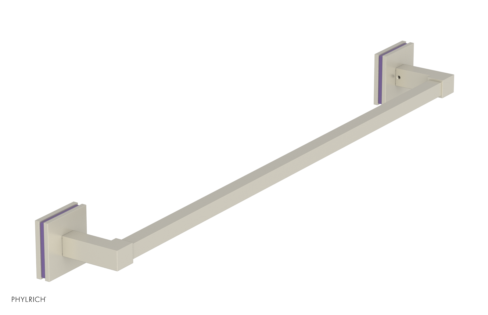 JOLIE - 24" Towel Bar with "Purple" Accents 222S-71
