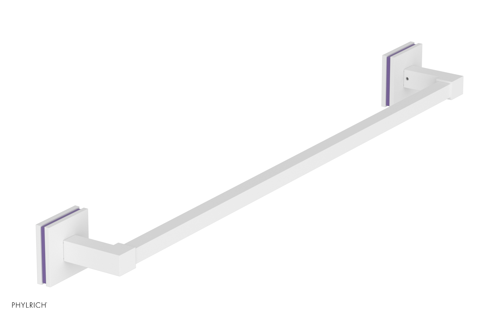 JOLIE - 24" Towel Bar with "Purple" Accents 222S-71