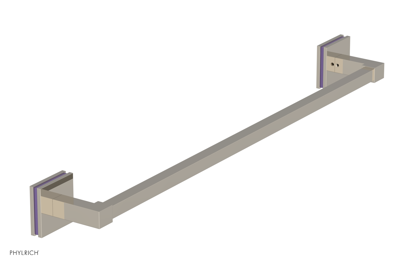 JOLIE - 24" Towel Bar with "Purple" Accents 222S-71