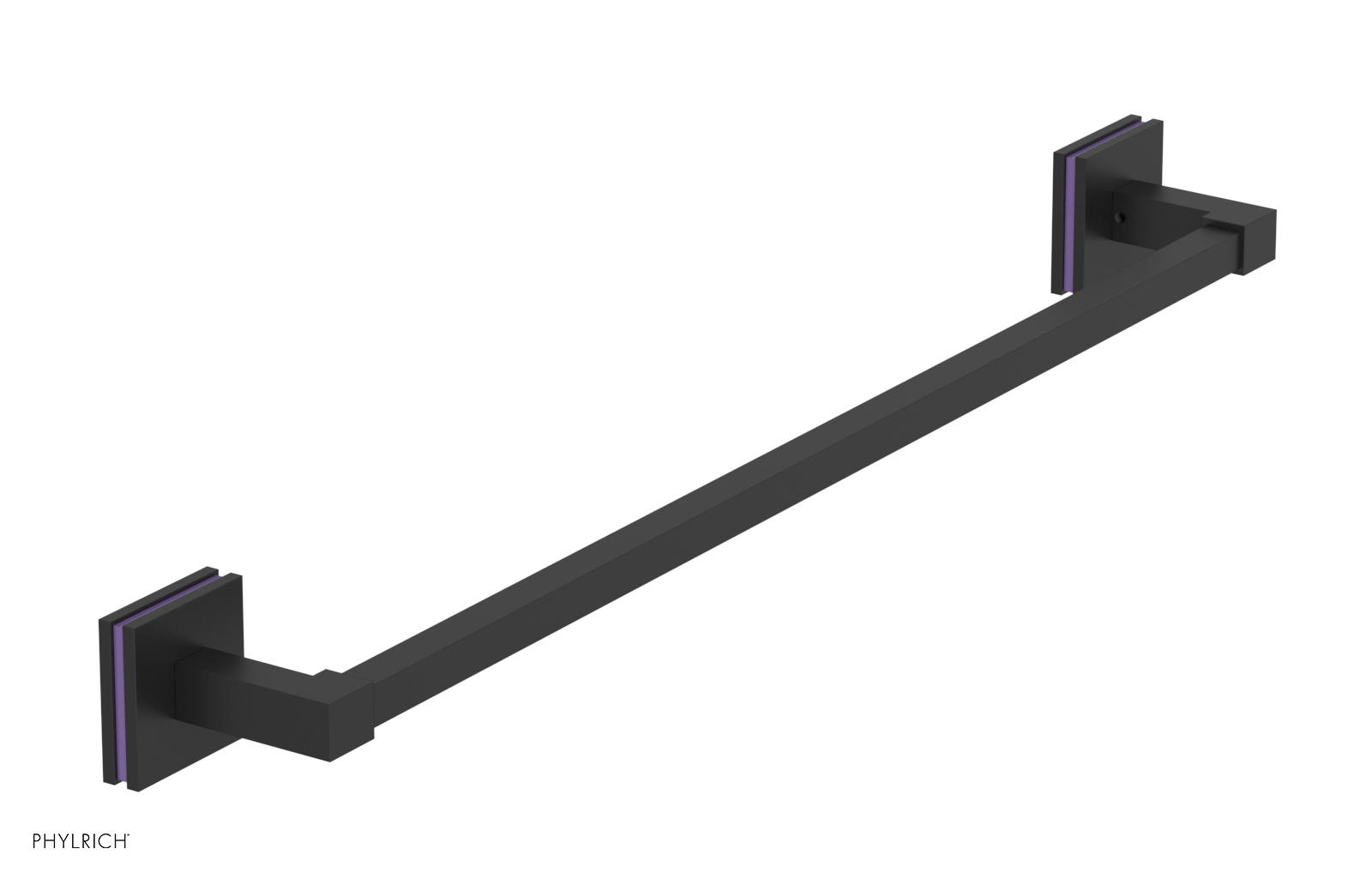 JOLIE - 24" Towel Bar with "Purple" Accents 222S-71