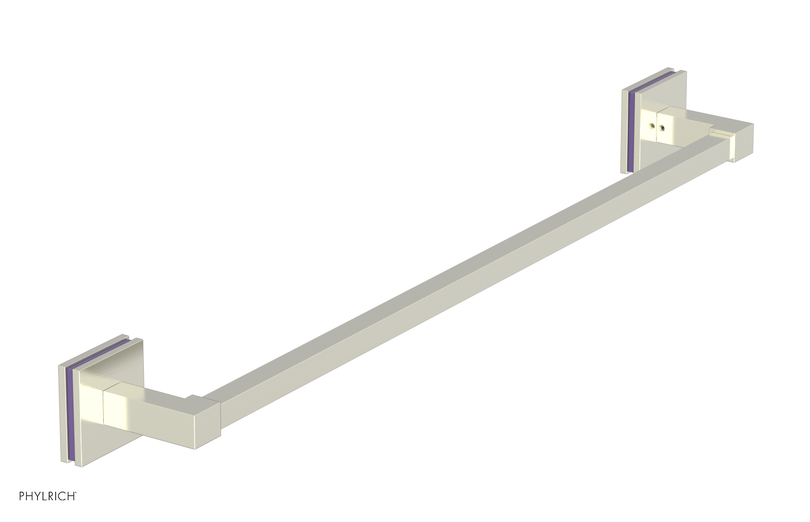 JOLIE - 24" Towel Bar with "Purple" Accents 222S-71