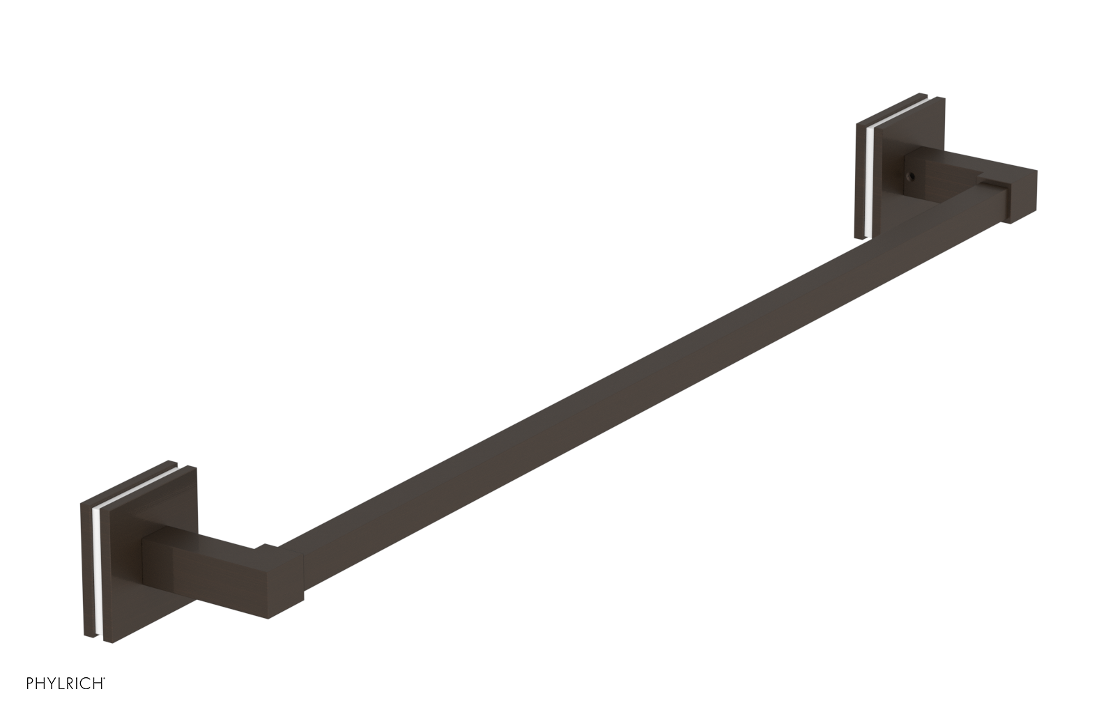JOLIE - 24" Towel Bar with "White" Accents 222S-71
