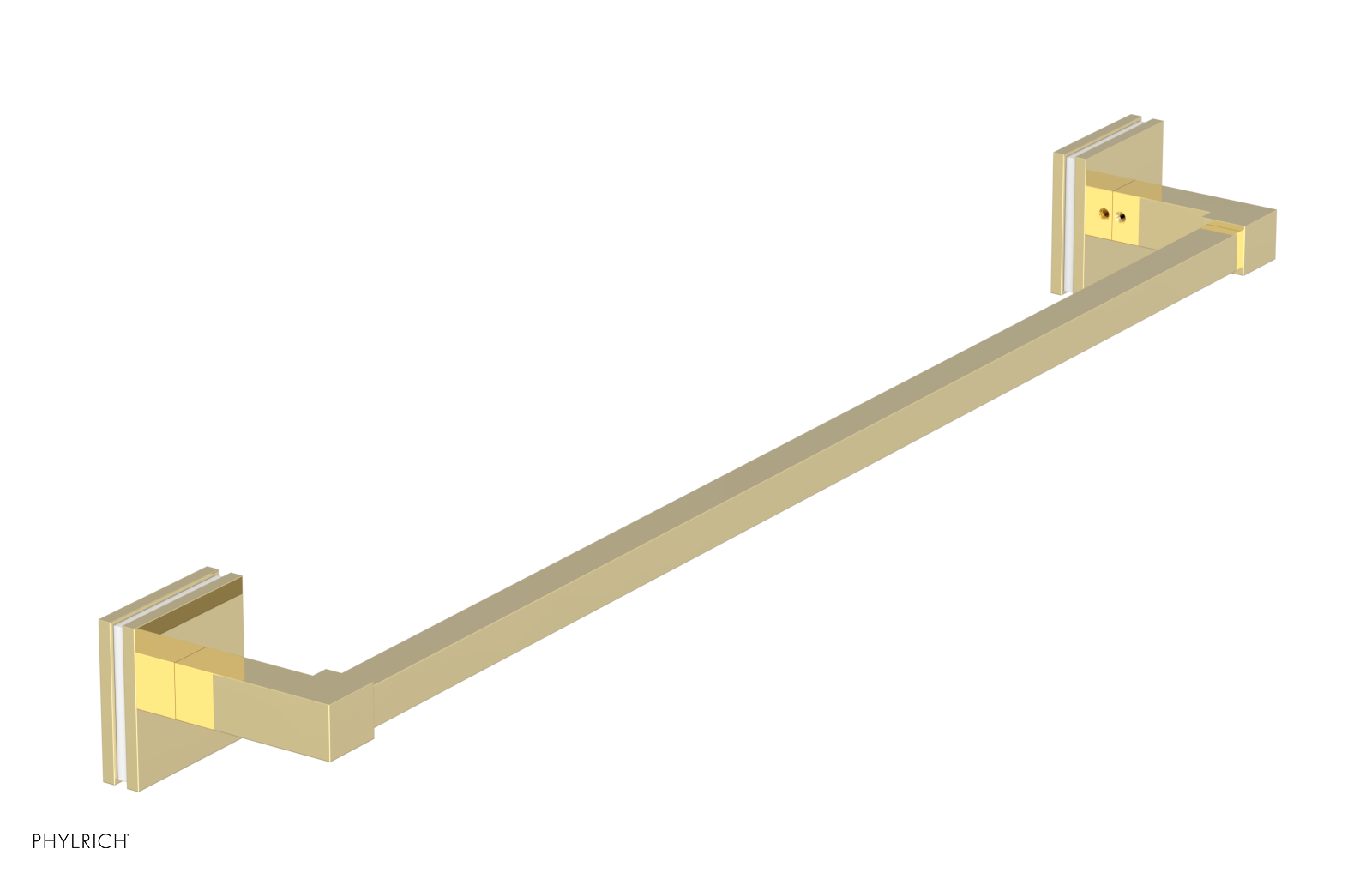 JOLIE - 24" Towel Bar with "White" Accents 222S-71