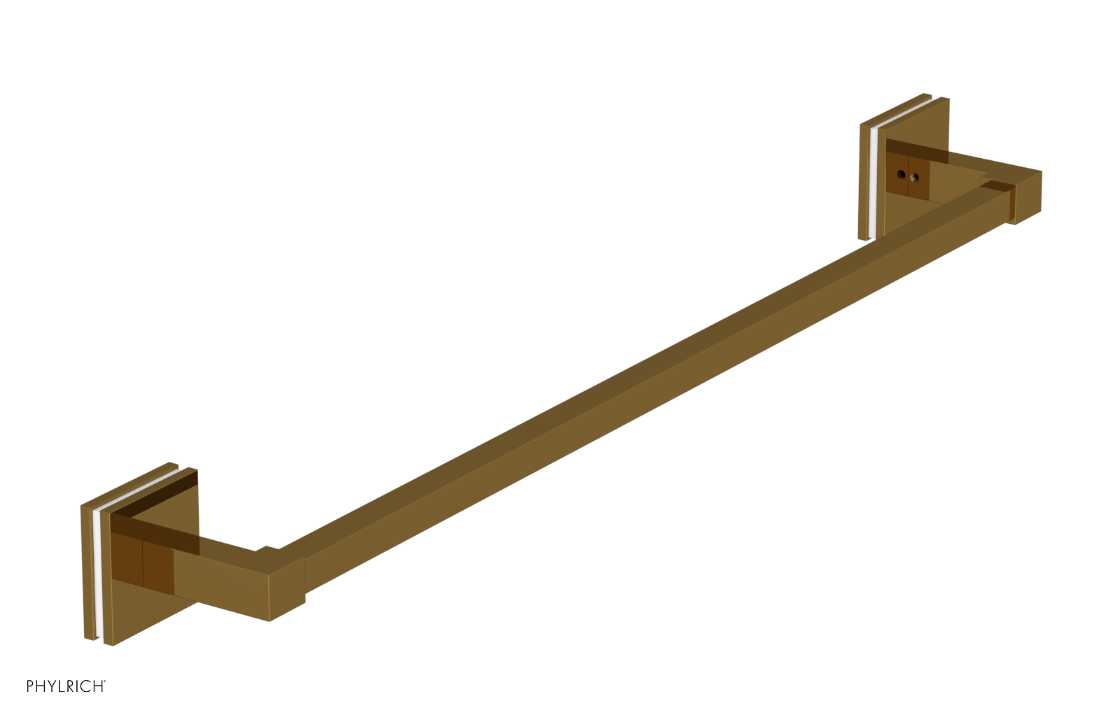 JOLIE - 24" Towel Bar with "White" Accents 222S-71
