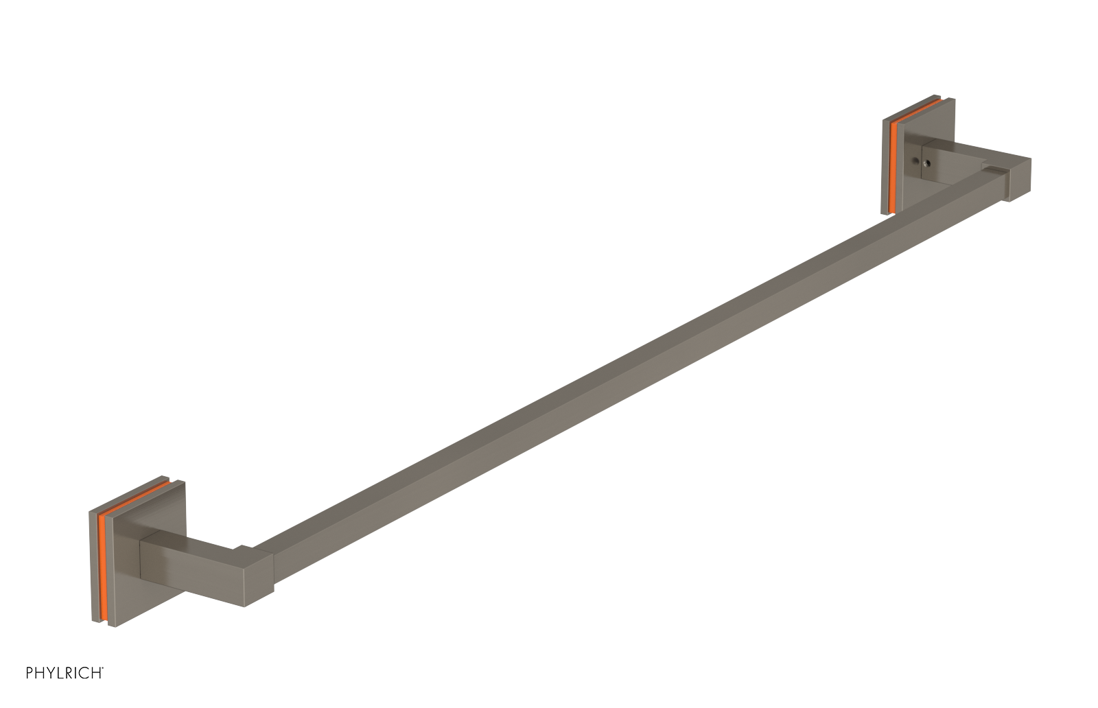 JOLIE - 30" Towel Bar with "Orange" Accents 222S-72