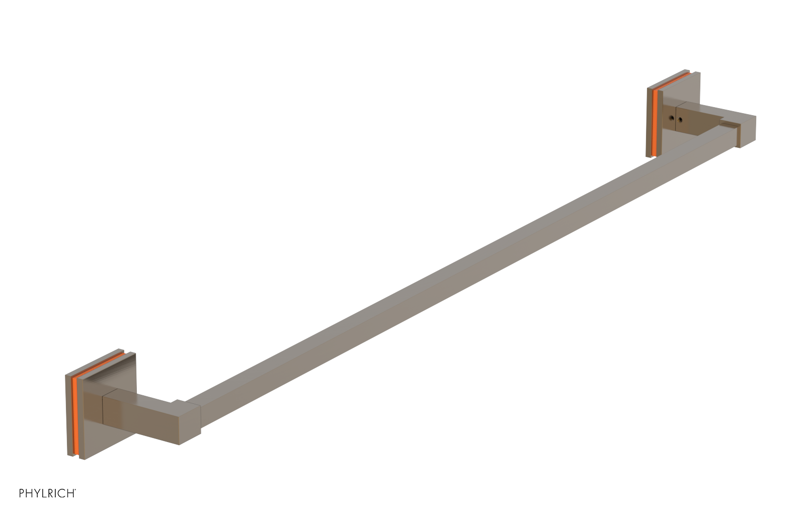 JOLIE - 30" Towel Bar with "Orange" Accents 222S-72